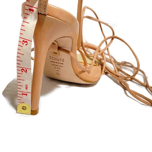 SCHUTZ  VIKKI LEATHER SANDALS - Picture 9 of 11